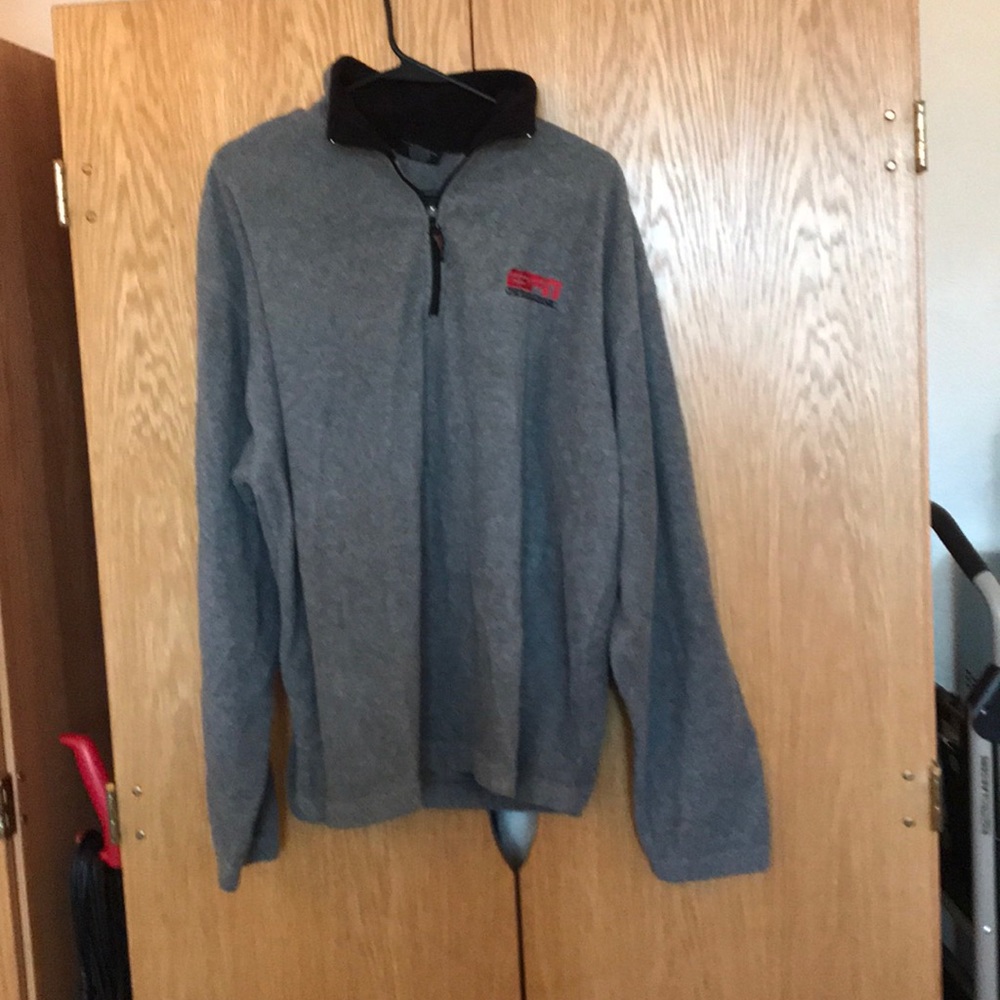 Vintage Gray ESPN quarter zip Mens XL